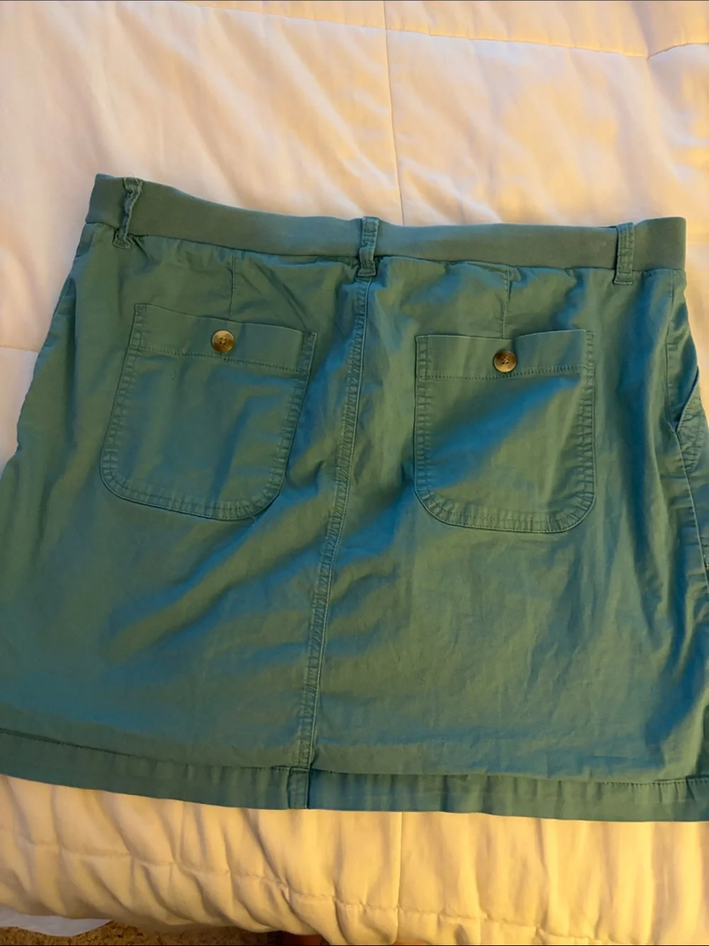 Lee Regular Fit Skort Mid Rise With Pockets Light Green Size 18 Medium